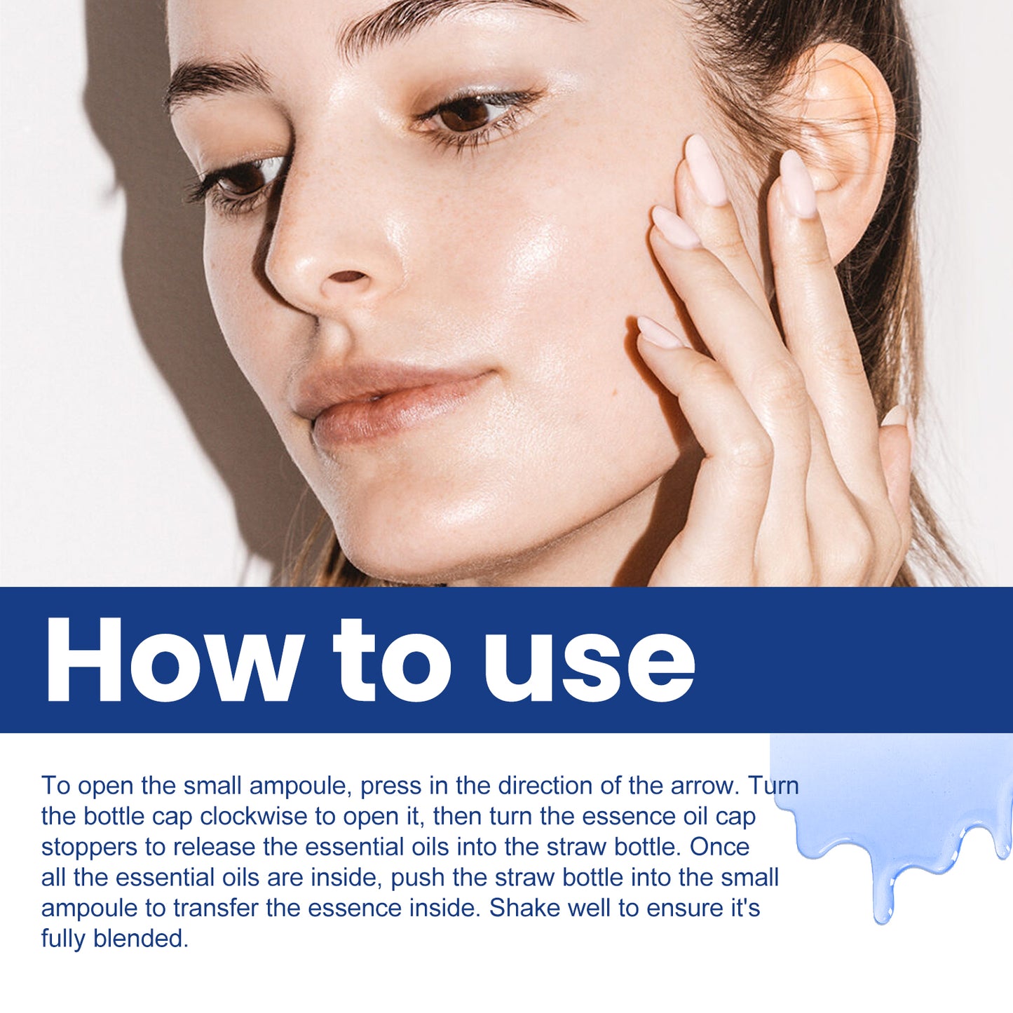 EELHOE Blue Copper Peptide, Collagen Moisturizing And Firming Facial Skin Anti-Aging Moisturizing Essence