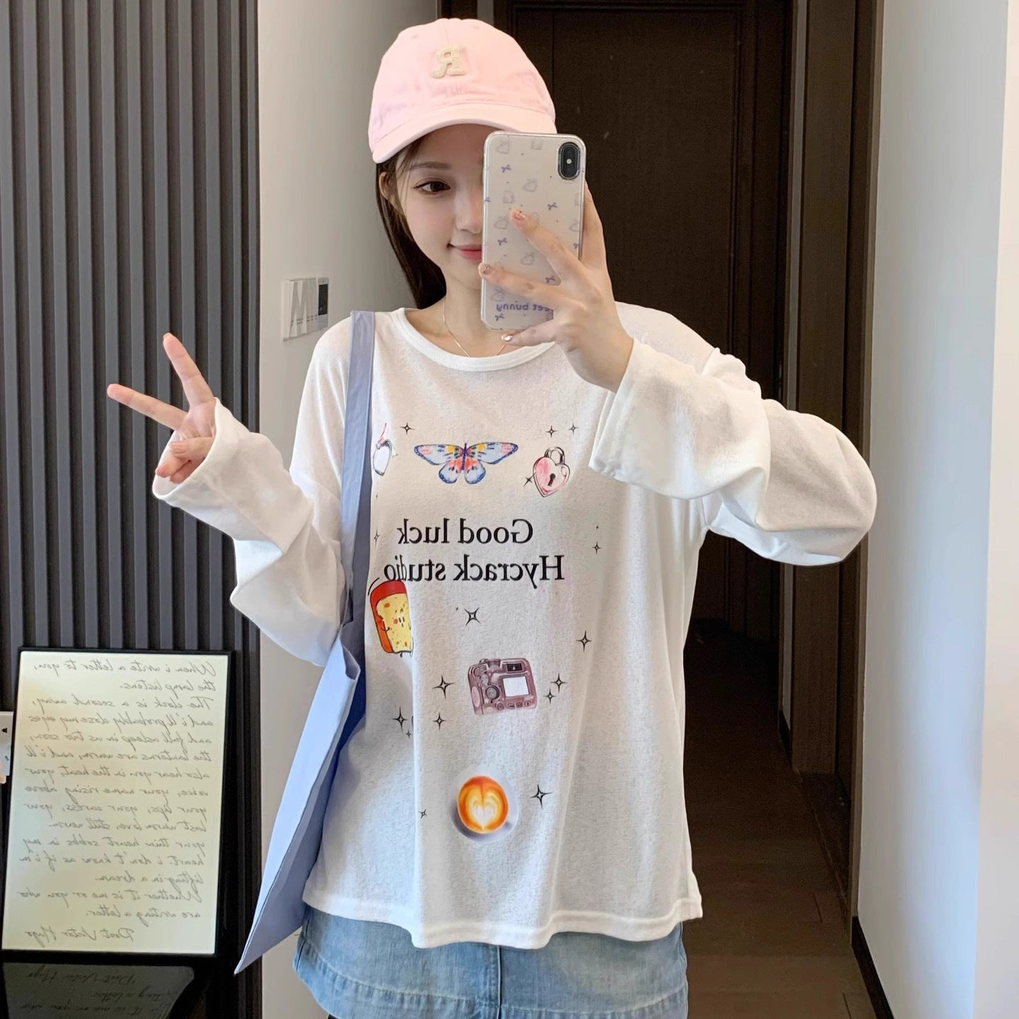 Fun Print Long Sleeve T-Shirt for Women,Lightweight, Loose Fit, Sun Protection Cover-Up