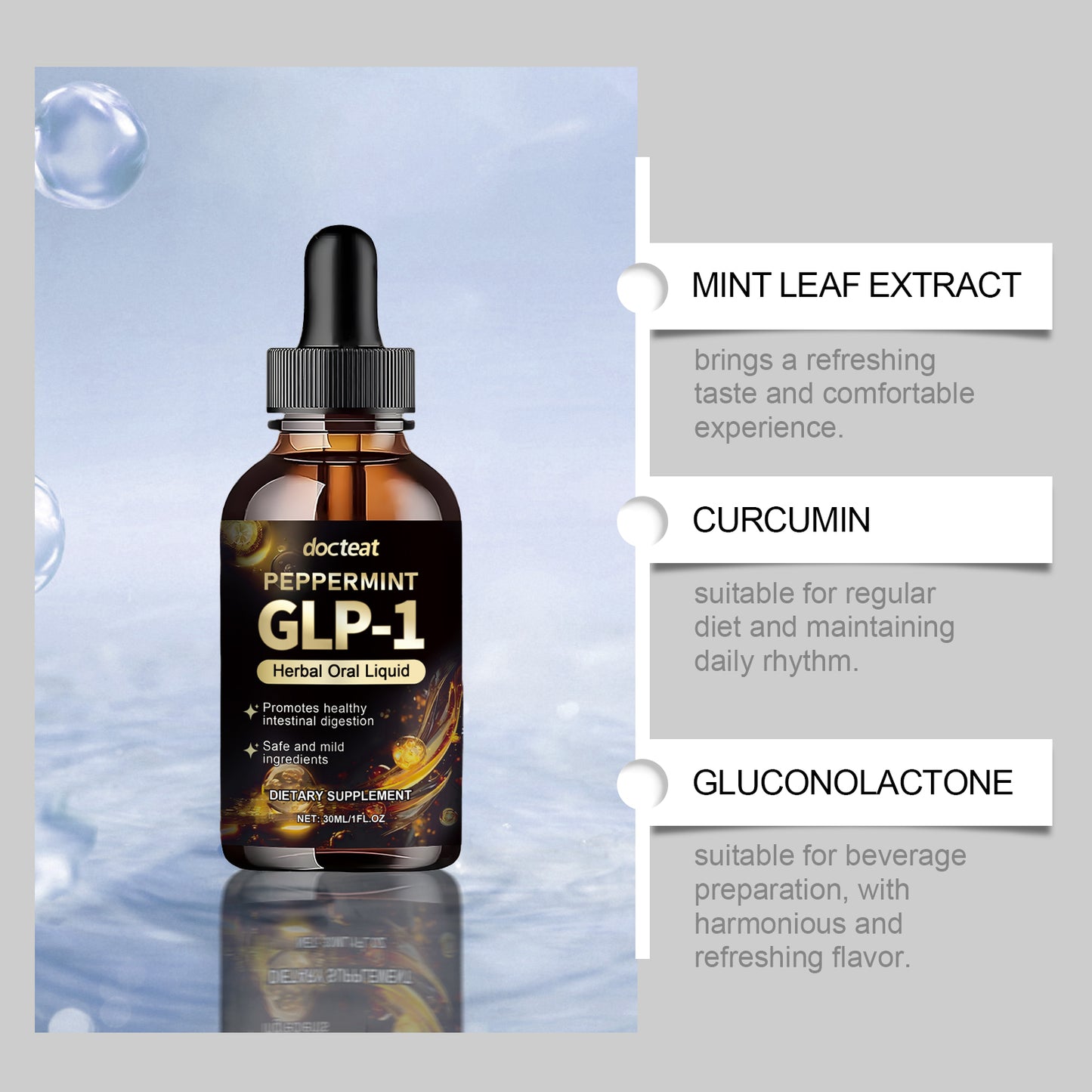 Docteat Body Care Drops, Support Daily Intestinal Function Maintenance And Help Relieve Discomfort
