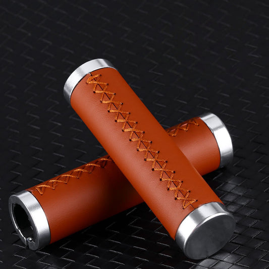 Mountain Bike Handles The Leather Surface To Lock The Shock-Absorbing Anti-Skid Pair To Grip The Riding Accessories