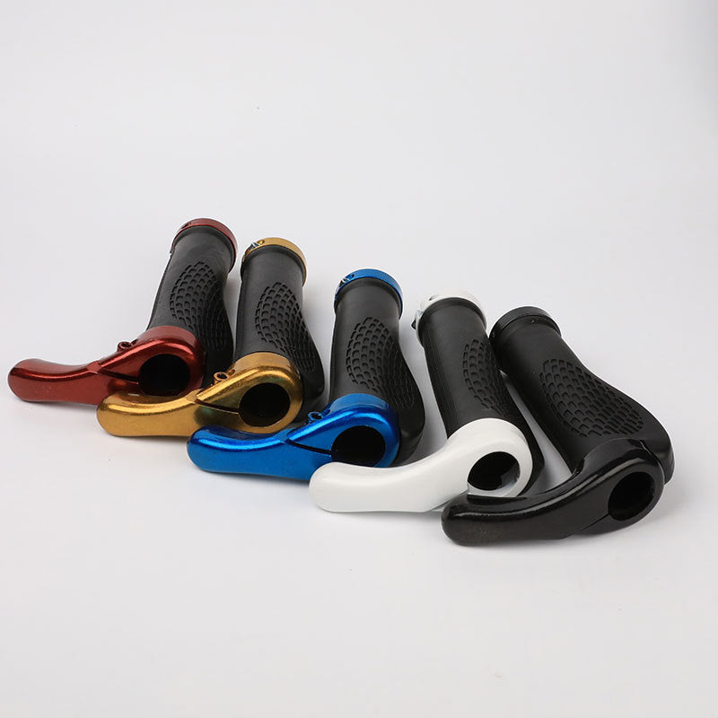 Mountain Bike Meat Ball Lock Handle Cover With Auxiliary Handle Horn Handle Cover Bicycle Equipment
