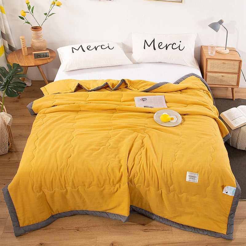 Washed Cotton Summer Cool Quilt Gift Quilt Single Double Air Conditioner Quilt Summer Quilt Thin Quilt