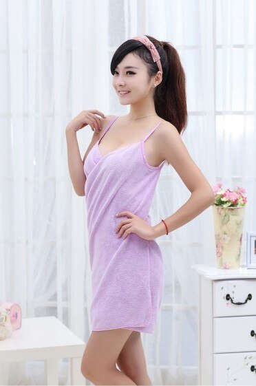 Fashion Lady Girls Wearable Fast Drying Magic Bath Towel Beach Spa Bathrobes Bath Skirt