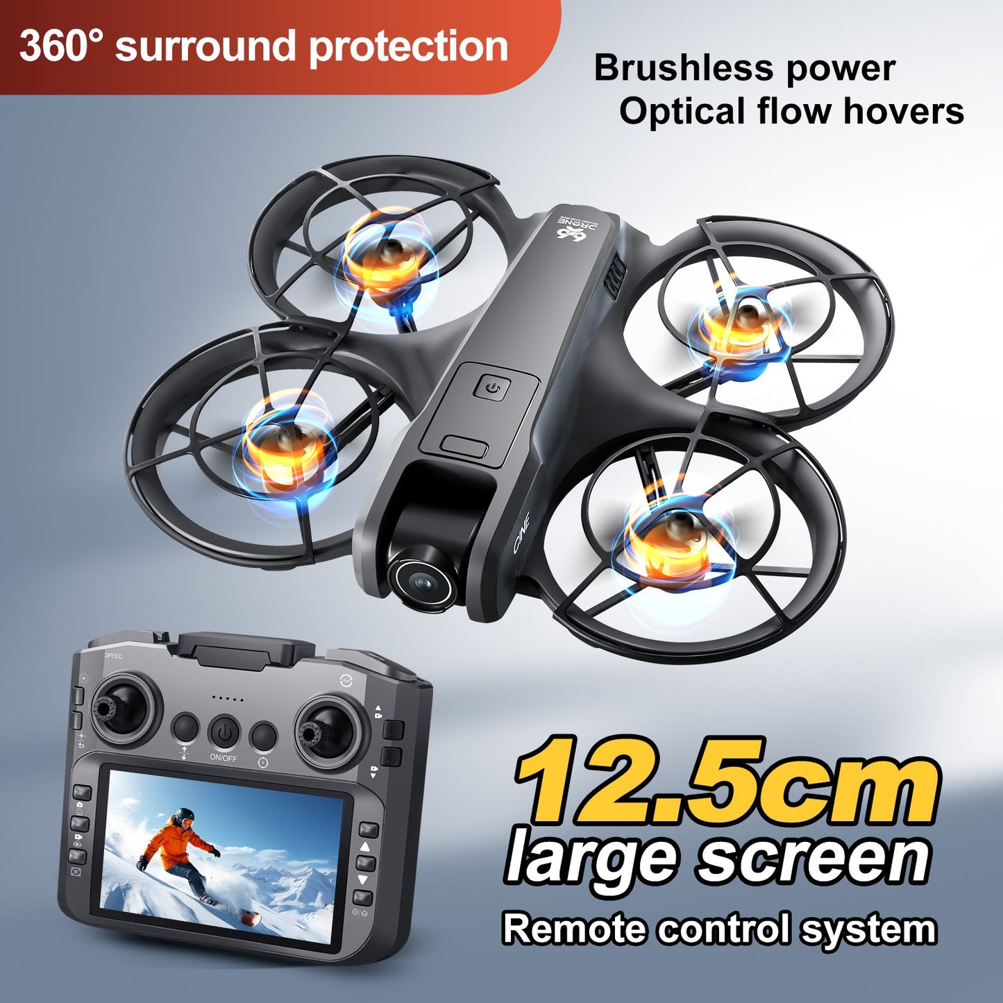Motor Drone with Screen GPS Aerial Photography Foldable Remote Control Aircraft
