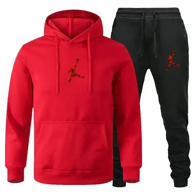 European and American new sports men's hoodie set sports hoodie