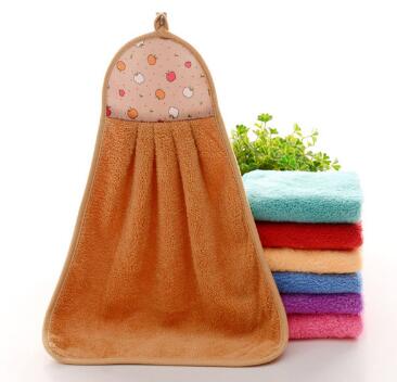 Thick Microfiber Hand Towel Kitchen Bathroom Hanging Cloth Towel Soft Absorbent Fashion Housewife Gift
