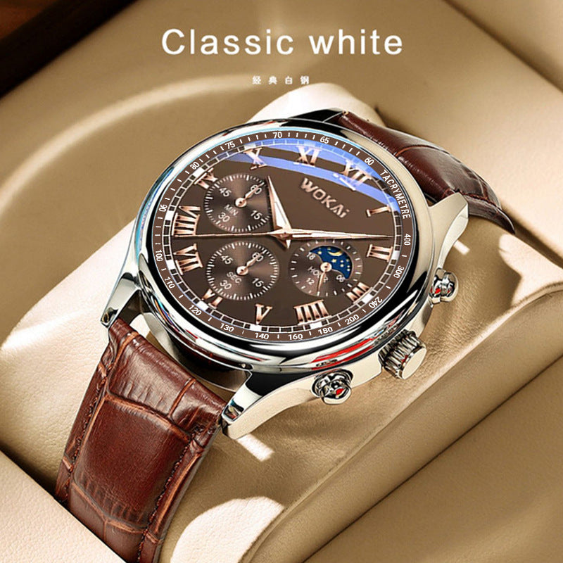 Business Watch Quartz Sports Watch Leisure Belt Men's Watch Men's Watch Men's Watch