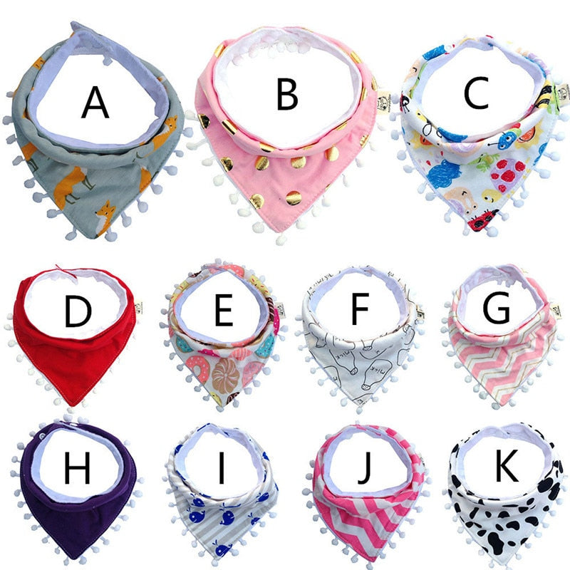 baby bibs Cotton Waterproof Feeding Bibs Saliva Towel Baby Newborn Infants Boys bib without shipping slabbers spuugdoekjes sjaal