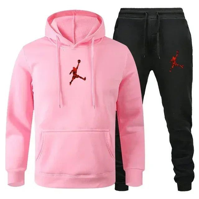 European and American new sports men's hoodie set sports hoodie
