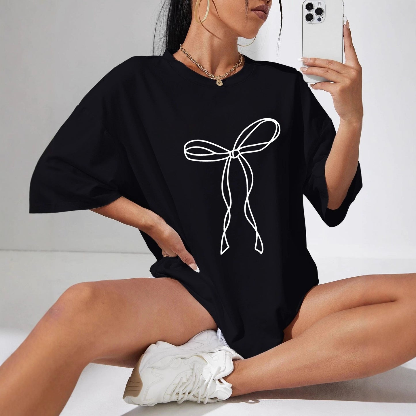 Multi-color Round Neck Short Sleeve