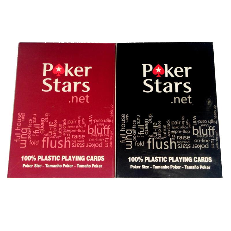 2 Sets/Lot Texas Hold'em Plastic playing card game poker