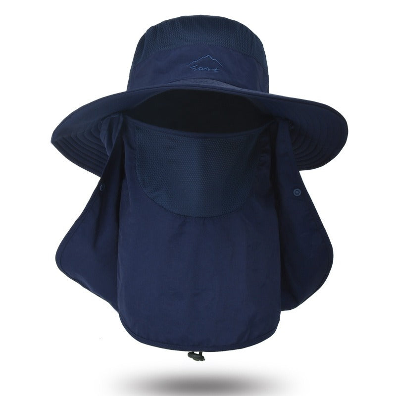 Fisherman's Hat Male Sunshade Hat Summer Outdoor Quick-Drying Sunscreen Fishing Breathable Sun Hat