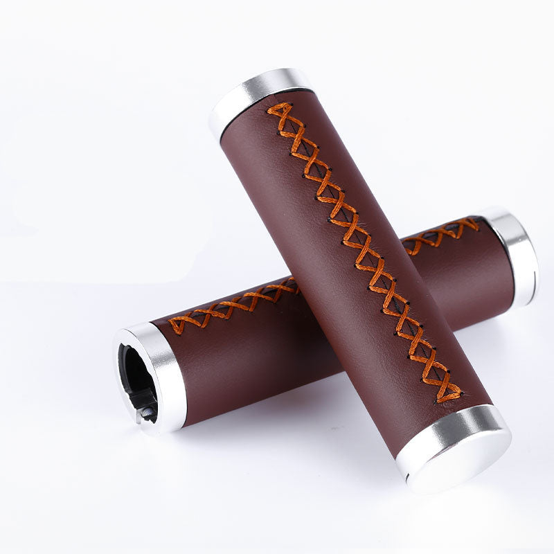 Mountain Bike Handles The Leather Surface To Lock The Shock-Absorbing Anti-Skid Pair To Grip The Riding Accessories