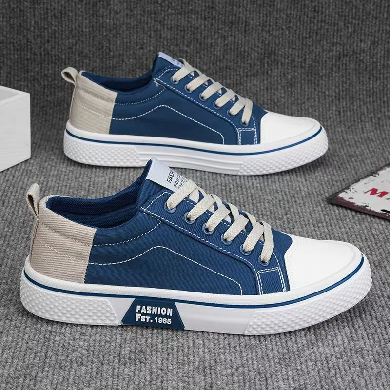 Casual Canvas Shoes for Men Summer Breathable Slip-Resistant Durable Everyday Sneakers