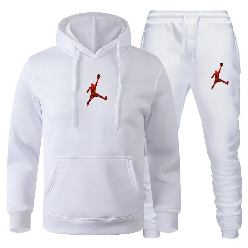 European and American new sports men's hoodie set sports hoodie