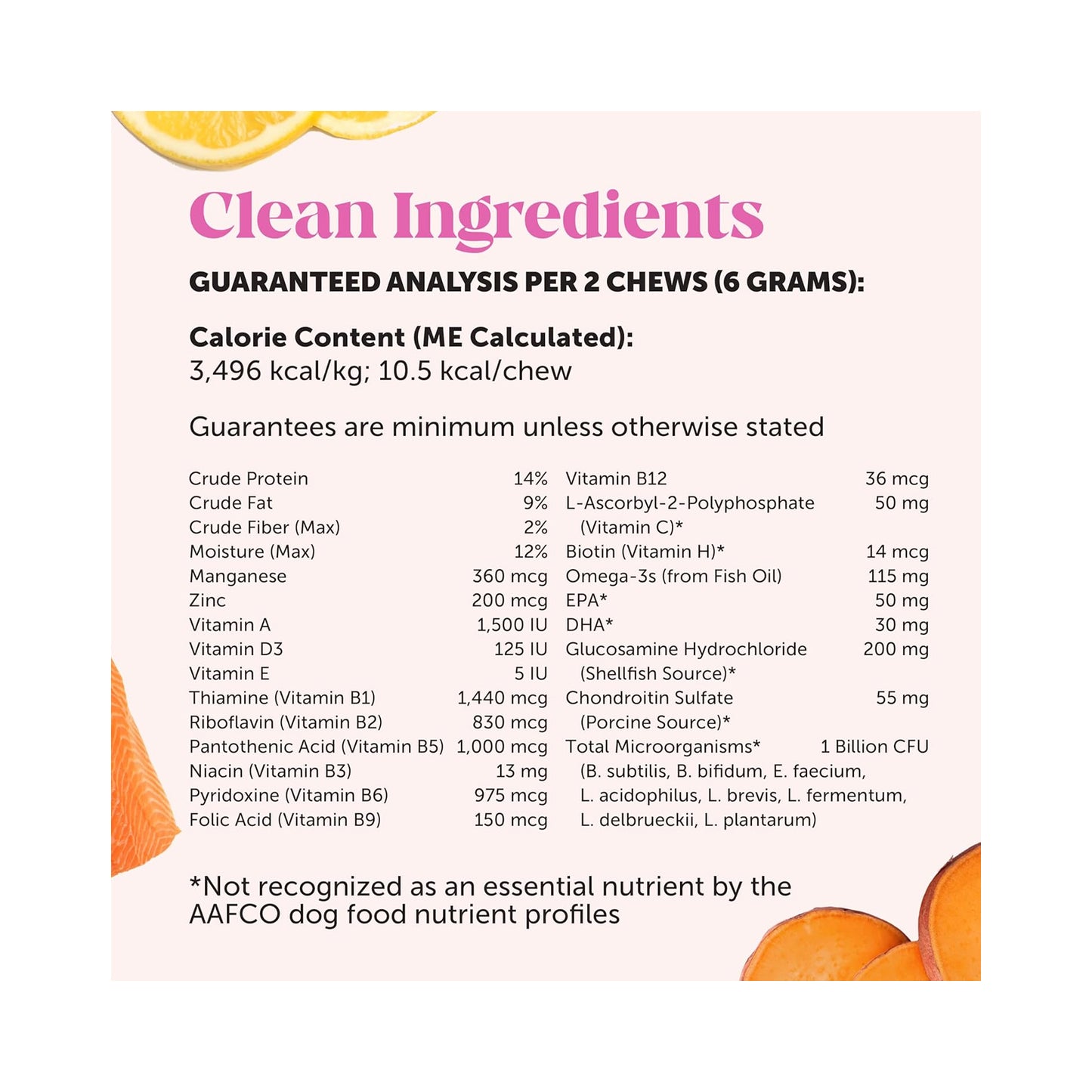 Multivitamin chews for dog