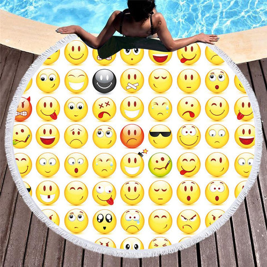 phiz Boho Gypsy Round Beach Bathing  Blanket Towel Cover Up Beach Wear