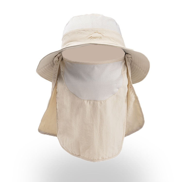 Fisherman's Hat Male Sunshade Hat Summer Outdoor Quick-Drying Sunscreen Fishing Breathable Sun Hat