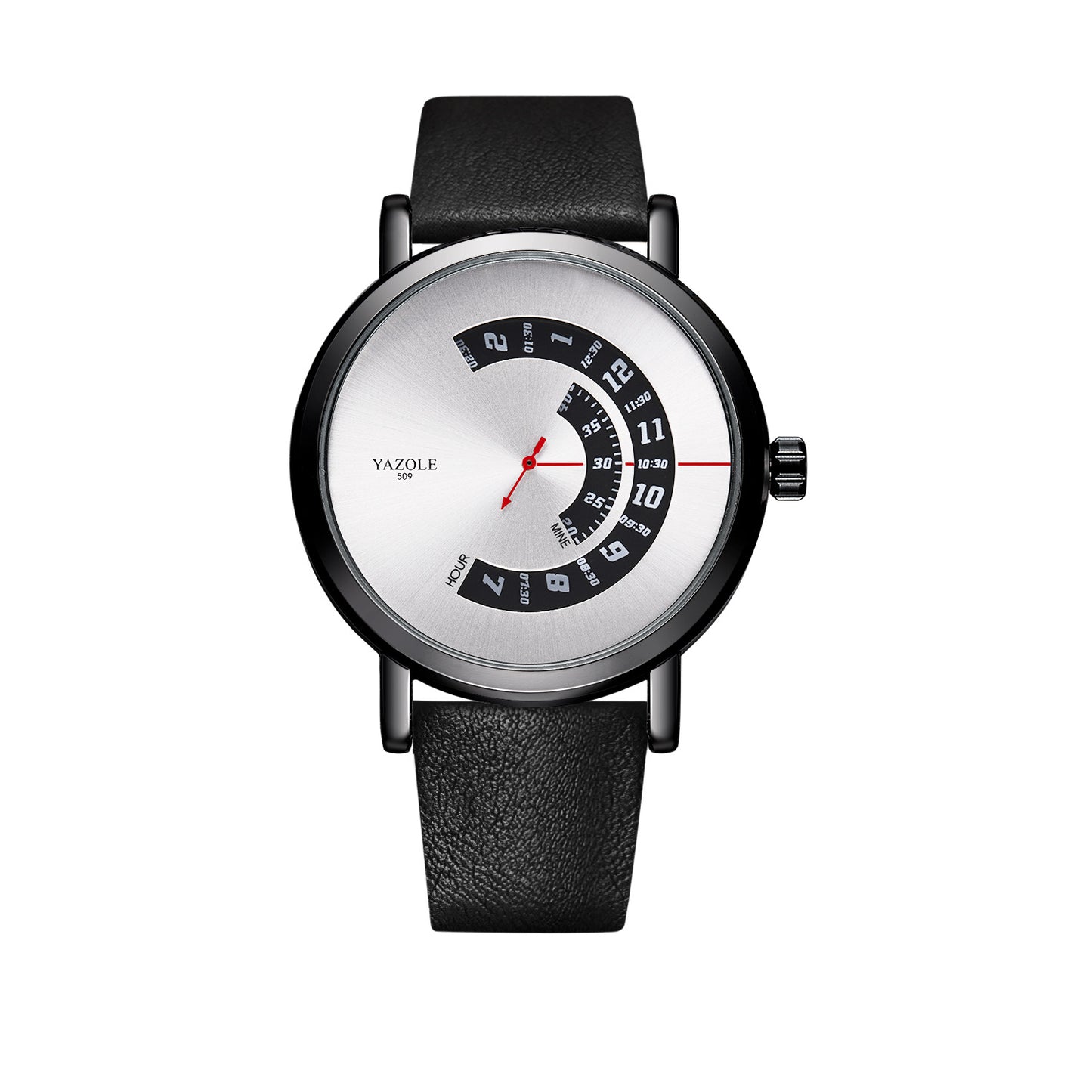 Fashion Rotary Non-Mechanical Quartz Watch Men's Wristwatch Yazole Men's Watch