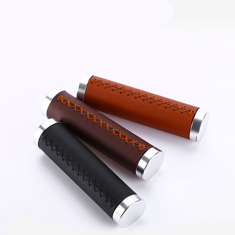 Mountain Bike Handles The Leather Surface To Lock The Shock-Absorbing Anti-Skid Pair To Grip The Riding Accessories