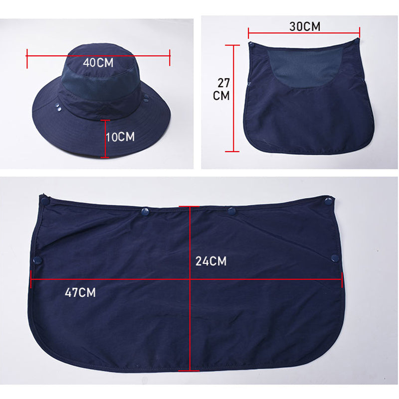 Fisherman's Hat Male Sunshade Hat Summer Outdoor Quick-Drying Sunscreen Fishing Breathable Sun Hat