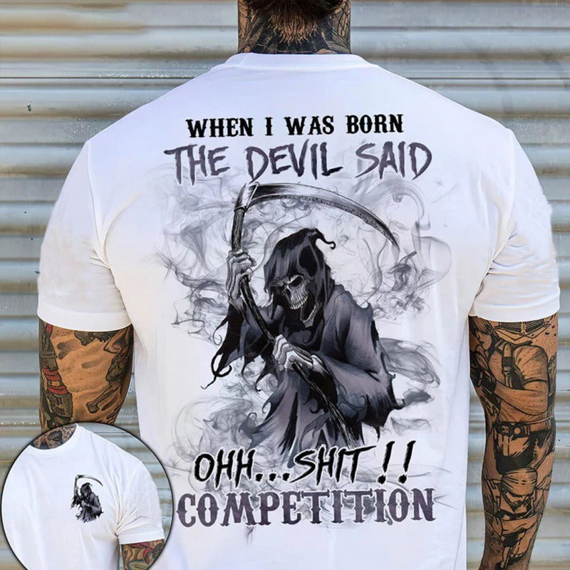 T-shirt European and American hip-hop series digital 3D printed men's street short sleeved sports T-shirt top