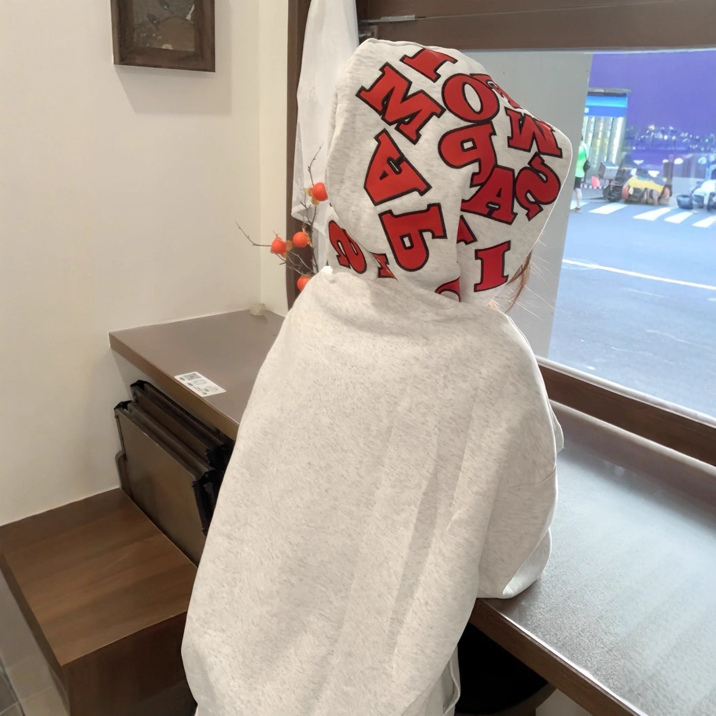 Heavyweight Cotton Design Sense Vintage Hoodie Loose Oversize Outerwear