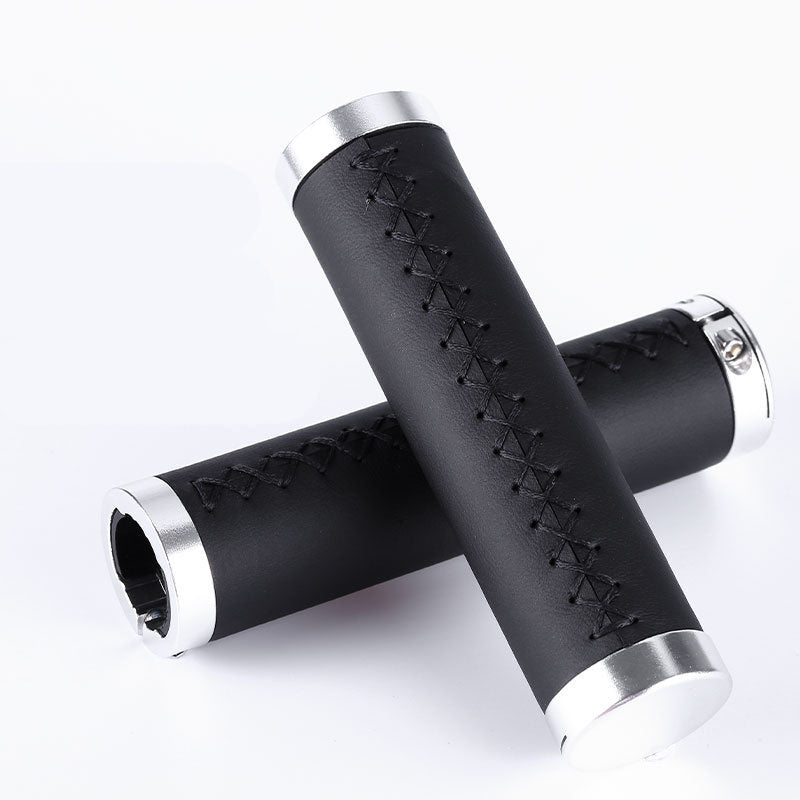 Mountain Bike Handles The Leather Surface To Lock The Shock-Absorbing Anti-Skid Pair To Grip The Riding Accessories