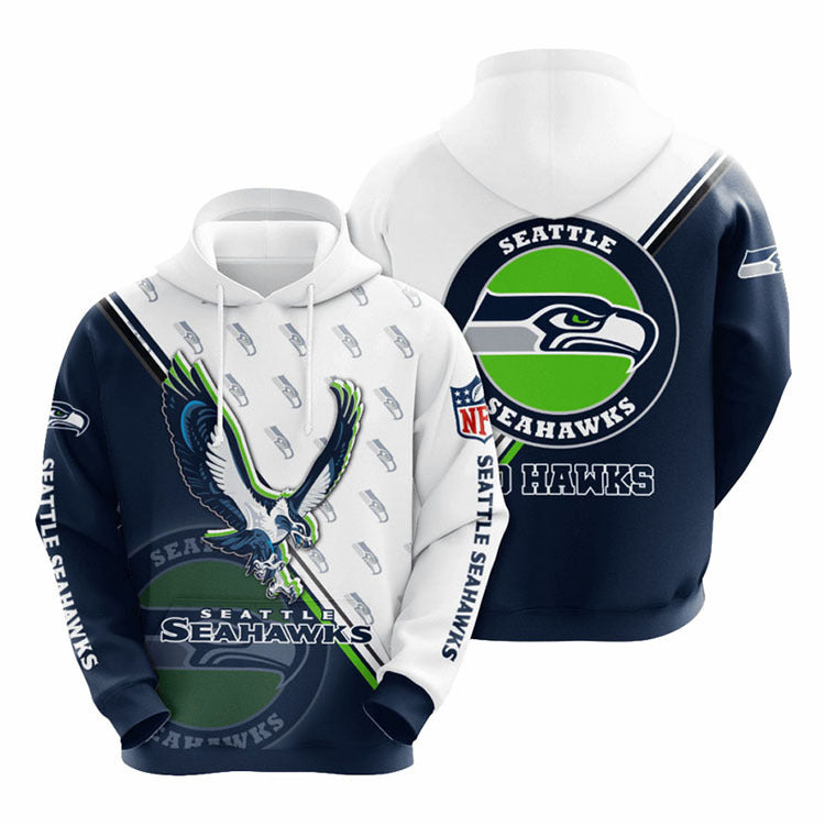 American 3D digital printed loose and fashionable hooded sweatshirt trendy brand