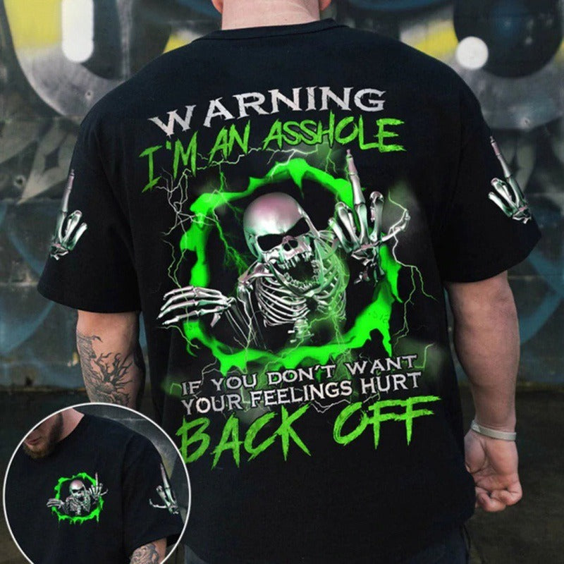T-shirt European and American hip-hop series digital 3D printed men's street short sleeved sports T-shirt top