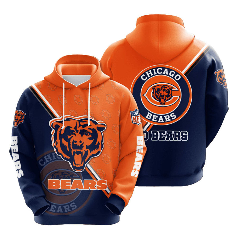 American 3D digital printed loose and fashionable hooded sweatshirt trendy brand