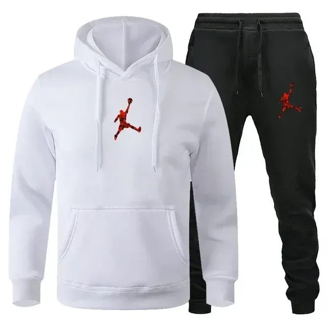 European and American new sports men's hoodie set sports hoodie