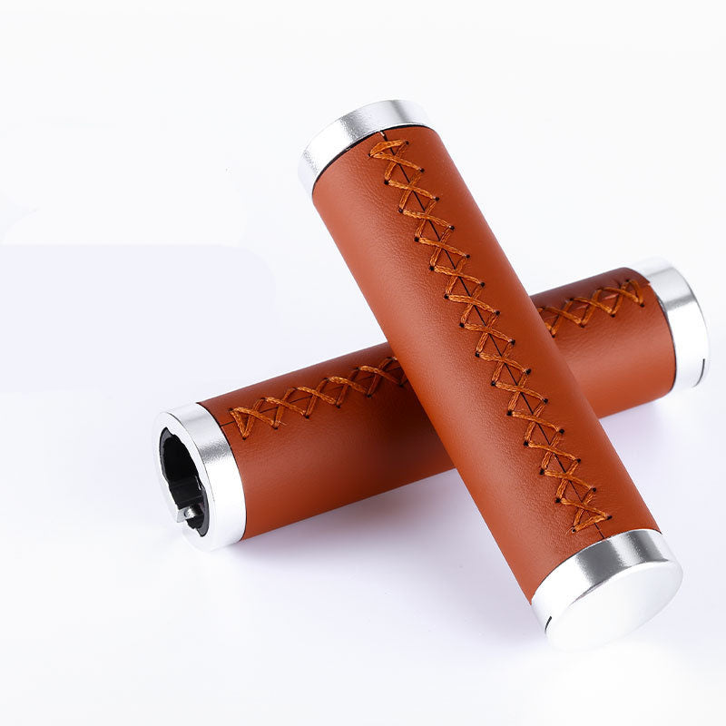 Mountain Bike Handles The Leather Surface To Lock The Shock-Absorbing Anti-Skid Pair To Grip The Riding Accessories