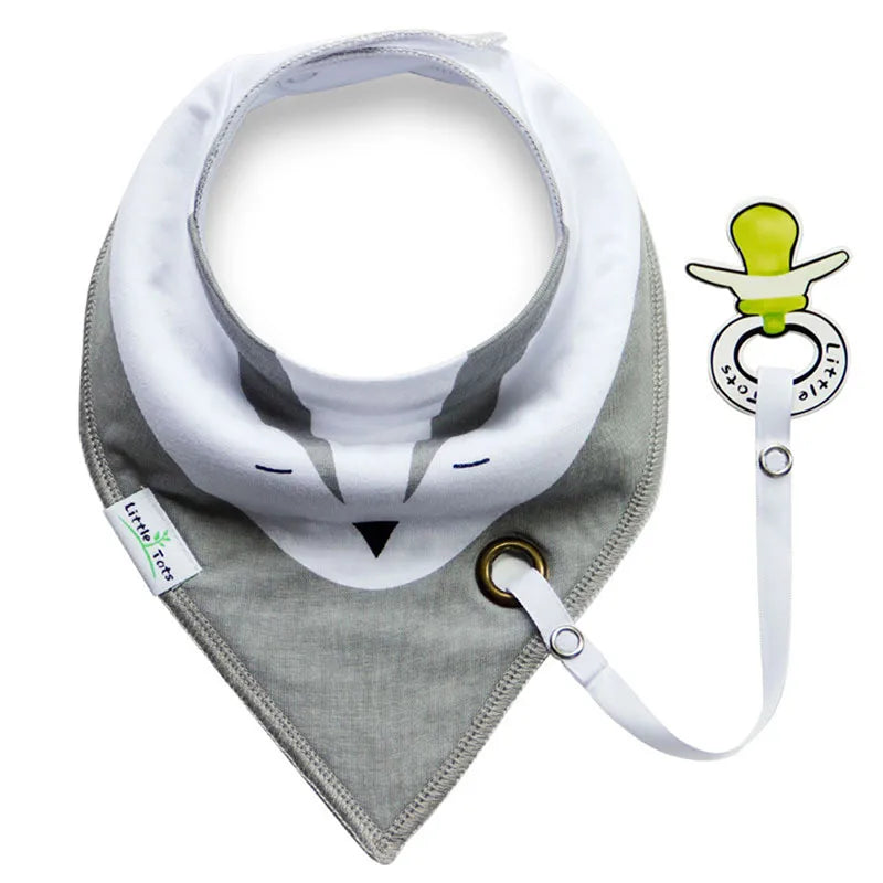 Saliva Towel Baberos Bebes Baby Bibs & Anti-drop Rope Super Absorbent Infant Cotton Bandana Dribble Bib Scarf Newborn Feeding
