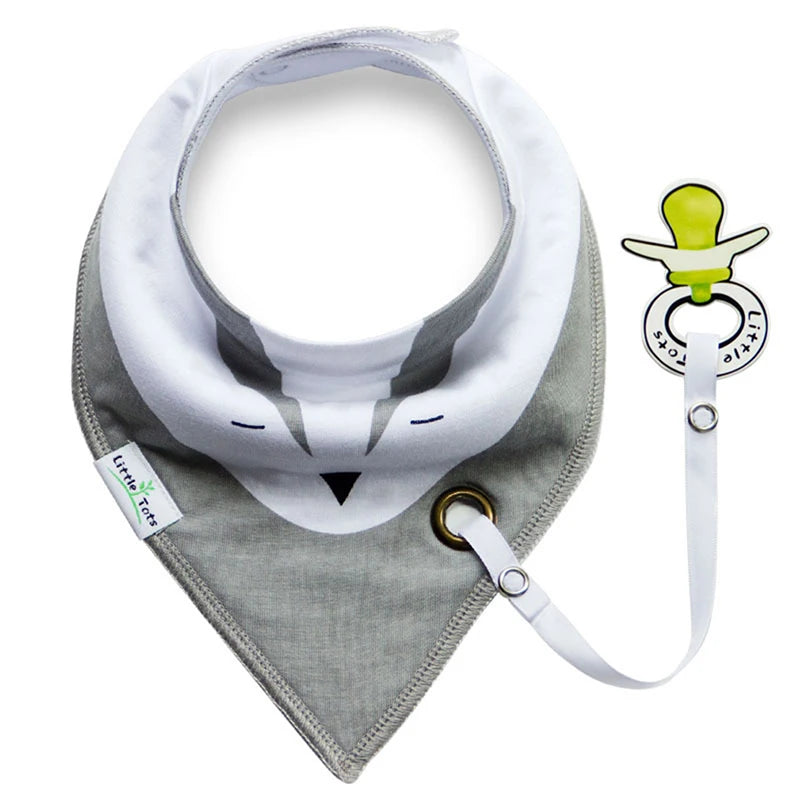 Saliva Towel Baberos Bebes Baby Bibs & Anti-drop Rope Super Absorbent Infant Cotton Bandana Dribble Bib Scarf Newborn Feeding