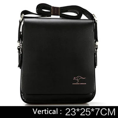 Arrived Brand Kangaroo men's messenger bag Vintage leather shoulder bag Handsome crossbody bag