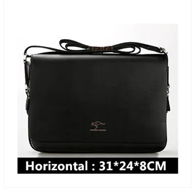 Arrived Brand Kangaroo men's messenger bag Vintage leather shoulder bag Handsome crossbody bag