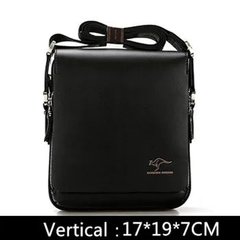 Arrived Brand Kangaroo men's messenger bag Vintage leather shoulder bag Handsome crossbody bag