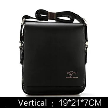 Arrived Brand Kangaroo men's messenger bag Vintage leather shoulder bag Handsome crossbody bag