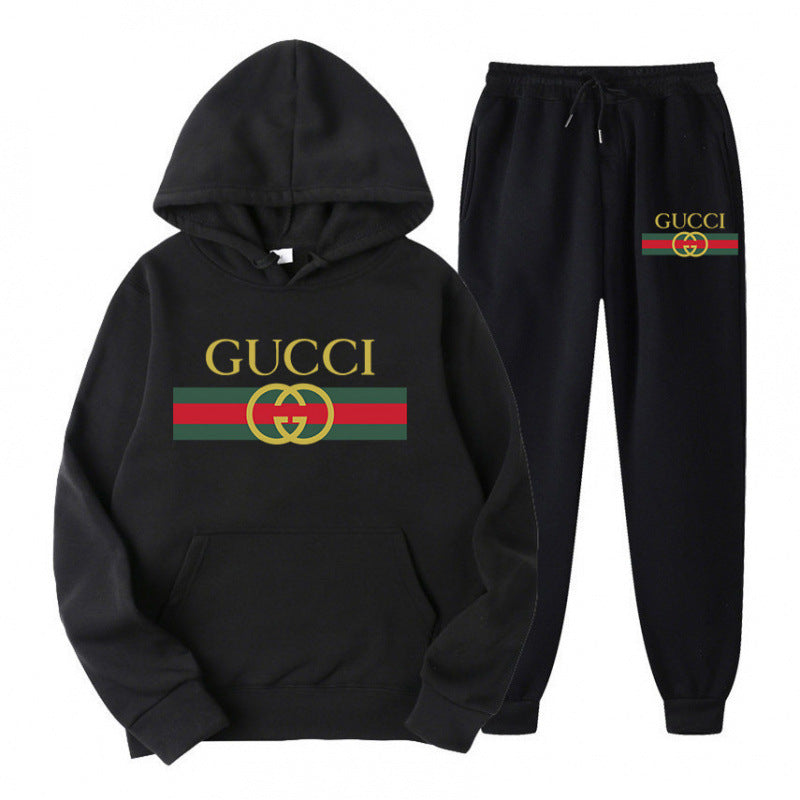 Casual Hooded Sweatshirt Set Men Women Sweatshirt Top and Pants Hoodie Sweatshirt Male Hoodie Sweatshirt