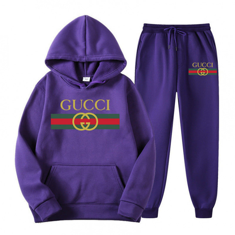 Casual Hooded Sweatshirt Set Men Women Sweatshirt Top and Pants Hoodie Sweatshirt Male Hoodie Sweatshirt