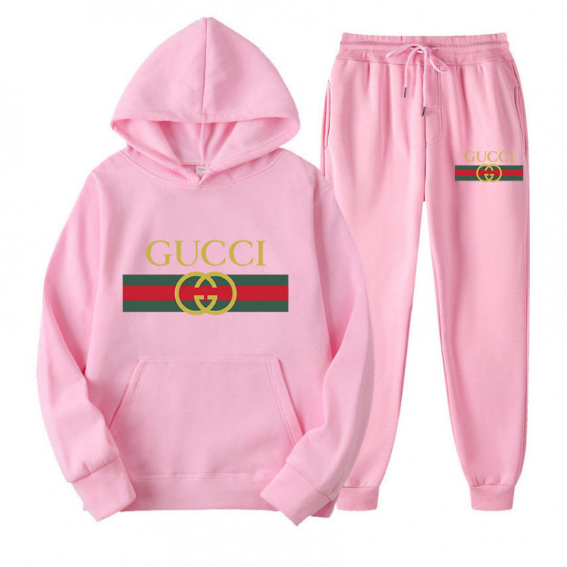 Casual Hooded Sweatshirt Set Men Women Sweatshirt Top and Pants Hoodie Sweatshirt Male Hoodie Sweatshirt