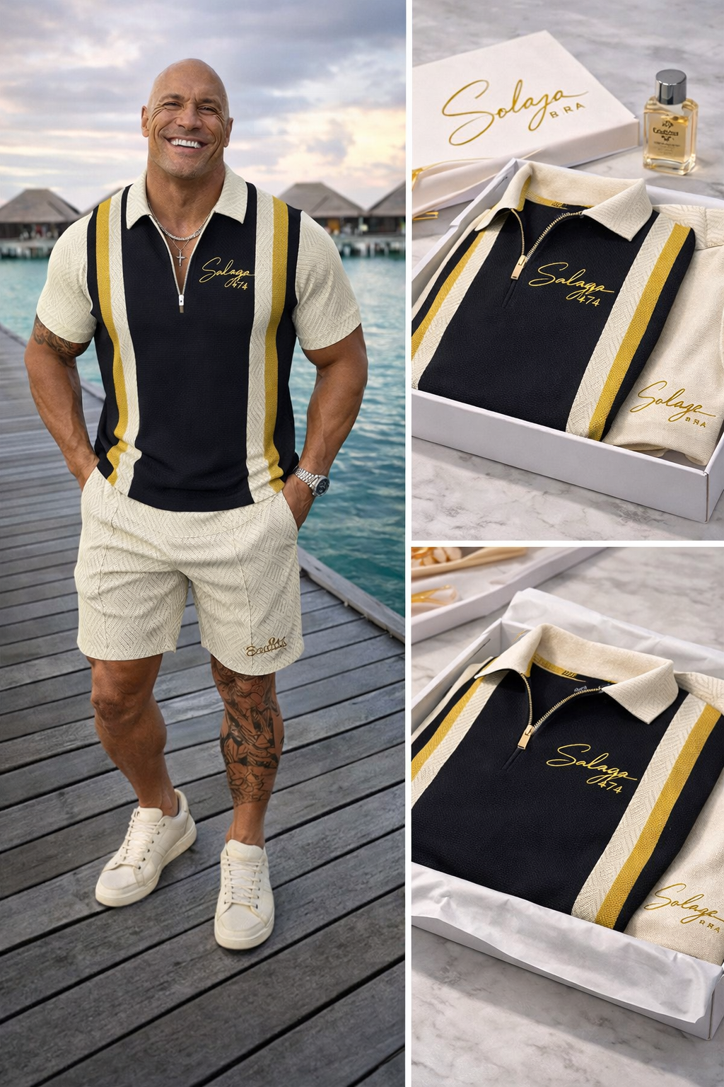 Luxury shorts and T shirts